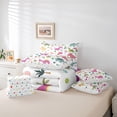 thumbnail image 6 of Homewish Cartoon Dinosaur 7-Piece Queen Bedding Set - Kawaii Dino Jungle, 6 of 8