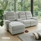 thumbnail image 1 of Sala Esquinera Reclinable Easy Living Dubai Gris Claro, 1 of 7