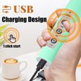 thumbnail image 2 of WANGQ Milk Frother Wand for Coffee, Frother Handheld Rechargeable Electric Whisk Drink Mixer with 3 Heads 3 Speeds Coffee Frother Electric Stirrer For Latte, Cappuccino, Hot Chocolate, 2 of 4