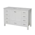 thumbnail image 6 of KBC Horizon 48" Wood Bathroom Vanity w/Engineered White Stone in White, 6 of 6
