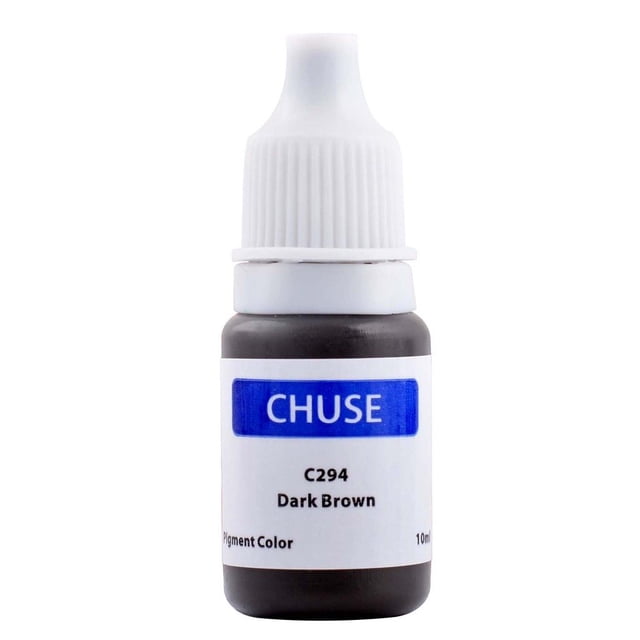 CHUSE PMU Pigmentos para cejas 0.35oz/10ml (C294 Marrón oscuro)