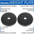 thumbnail image 6 of Yes4All 10 lbs Standard Weight Plates, 1 inch Cast Iron Weight Plates for Dumbbells, Pair, 6 of 7