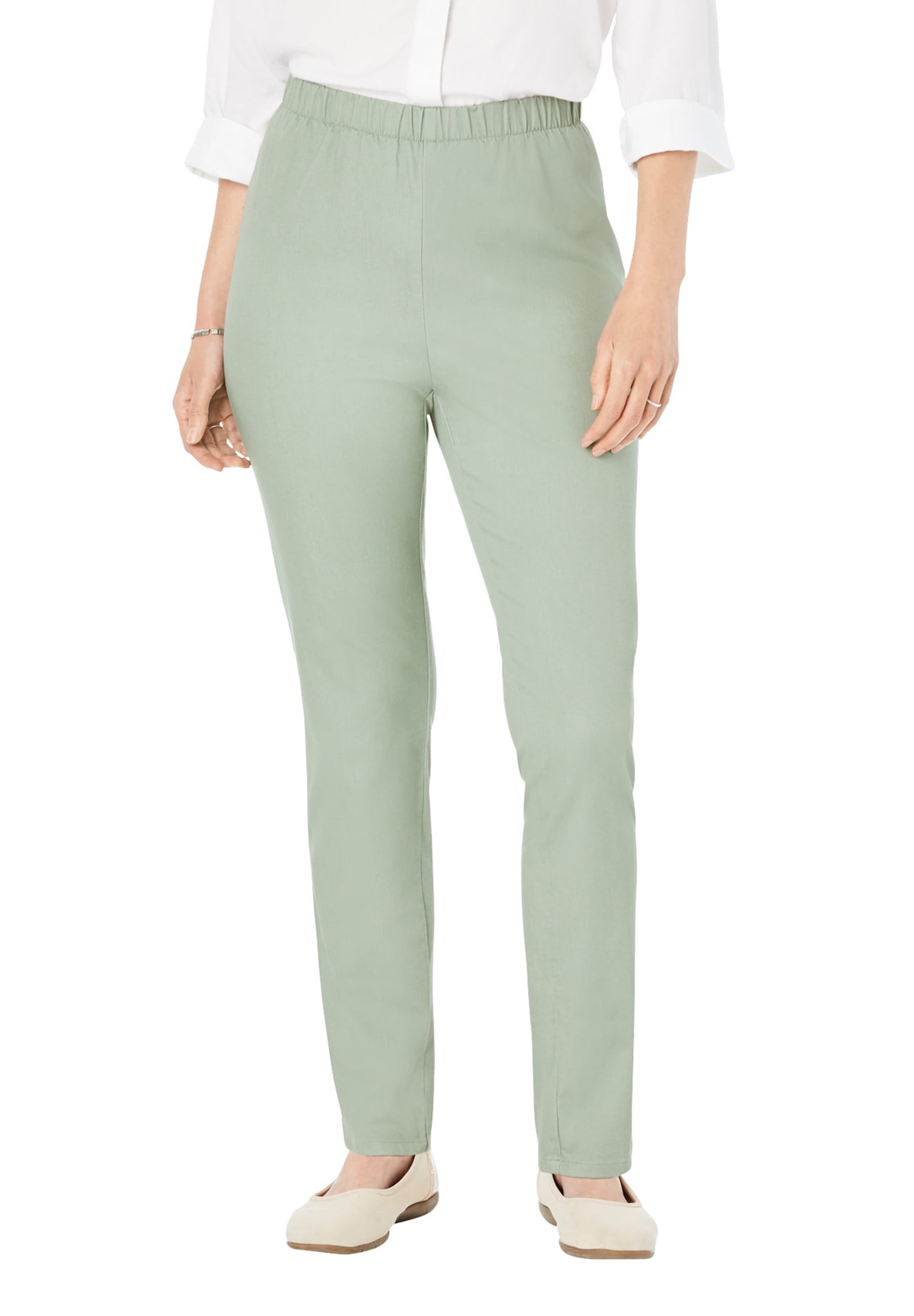woman within denim leggings