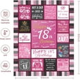 thumbnail image 4 of LHSHID Birthday Gifts for 18 Year Old Girls 18th Birthday Decorations for Girls Best 18th Gift Ideas Throw Blankets for Daughter Niece Sister Friends 60"x80", 4 of 7