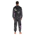 thumbnail image 4 of FORMRS Onesies Pajama for Adults Unisex Hoodie Winter Jumpsuit One Piece Sleepwear, Sizes S-2XL, Gothic Floral Print, 4 of 7