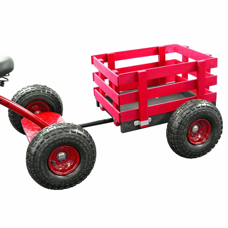 Gener8 Wagon with Inflatable Rubber Tires, for Ages 3-7, Red