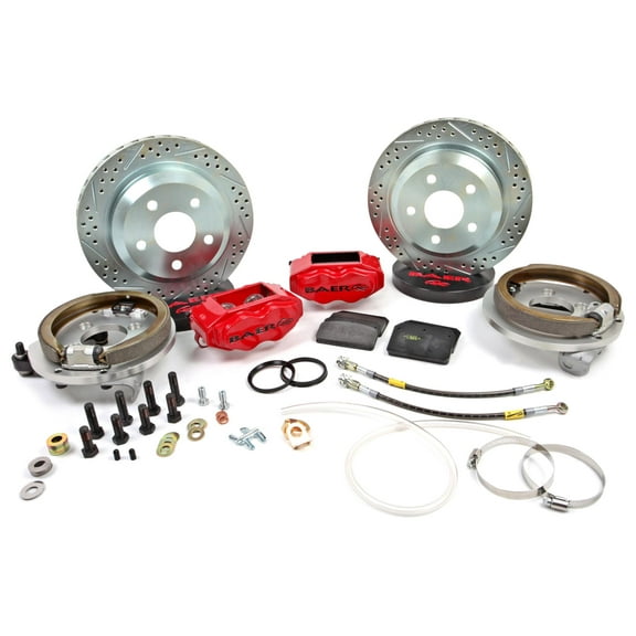 Baer Brakes 4262259R 12" SS4 Rear Brake Kit, Red, SDZ