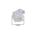 thumbnail image 4 of Mooneye 5mm Round Shape Moonstone 925 Sterling Silver Solitaire Women Stud Wedding Gifts Earrings, 4 of 5