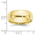 thumbnail image 7 of 10K Yellow Gold 7mm Light Weight Comfort Fit Band Ring Size 9, 7 of 7