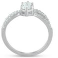 thumbnail image 3 of Pompeii 3/4 Ct Two Stone Diamond Engagement Forever Us Anniversary Ring 14k White Gold, 3 of 3