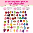 thumbnail image 2 of KITUTING Juguetes Mochi Squishy 80 Piezas Set Multicolor, 2 of 9