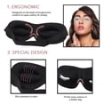 thumbnail image 3 of GladGirl 3D Contoured Pink Satin Eyelash Extensions Sleep Mask, 3 of 3