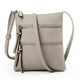 thumbnail image 2 of Bolsa vertical para mujeres, con doble cremallera, bolsillo multifuncional de ocio, bolso de hombro, bolso cruzado, 2 of 5