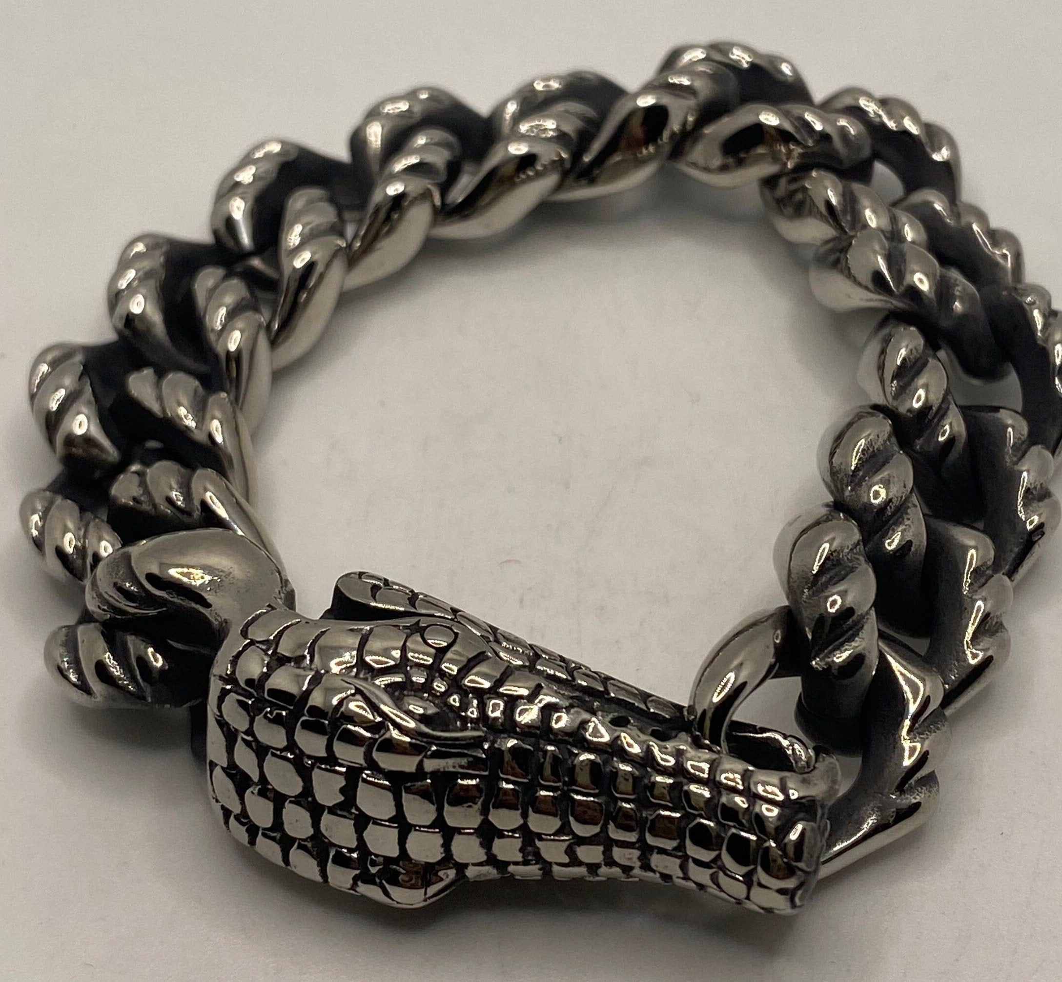 アクセサリー 00s kmrii crocodile bracelet Amazon.com: Crocodile Bracelet - Handcrafted Cuban Link