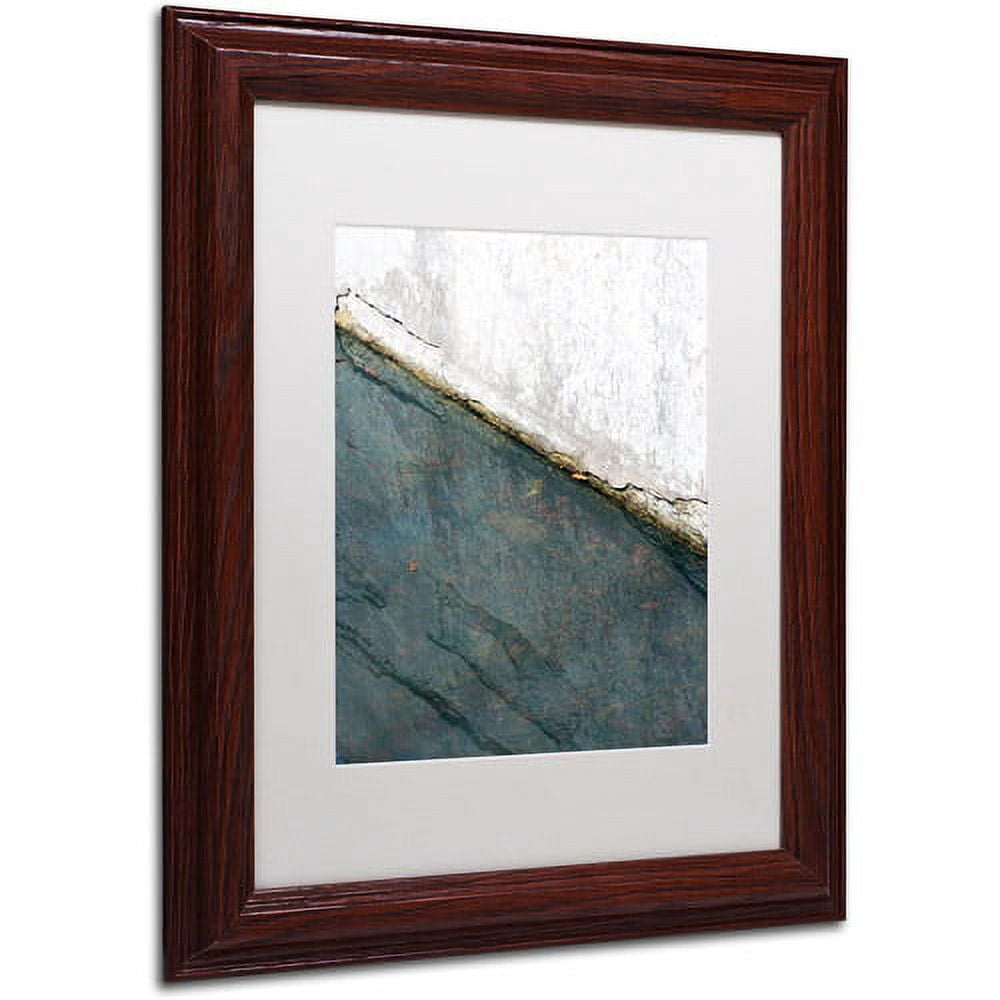 Trademark Fine Art "Lock Abstract" Canvas Art by Kurt Shaffer White Matte, Wood Frame