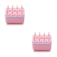 thumbnail image 1 of Naiovety Molde de helado de PP de 8 agujeros DIY, bandeja de paletas, herramientas de cubo, soporte para hacer sorbete de paleta congelada, helado DIY Type2 NO2 Naiovety CBP087661, 1 of 5