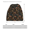 thumbnail image 3 of Rateoe Autumn Floral Cotton Slouchy Beanie Hat for Men/Women,Lightweight Oversize Large Thin Skull Cap Night Sleeping Cap, 3 of 8