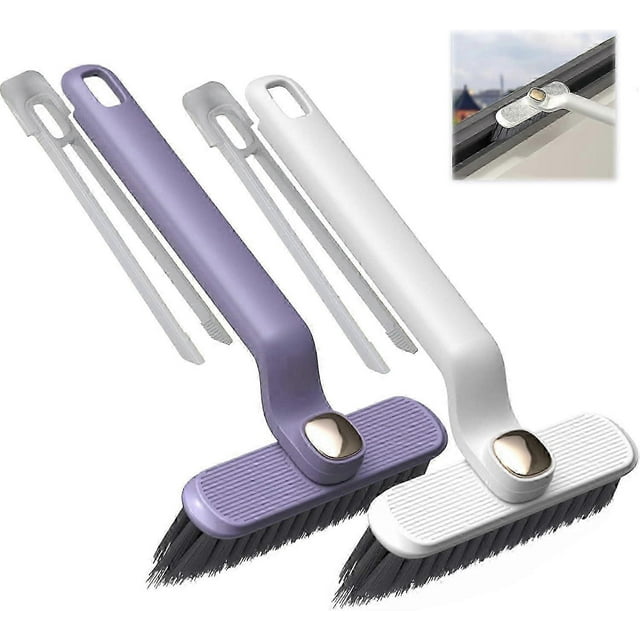 Multi-Function Rotating Crevice Cleaning Brush, 360Rotating Cleaning Brush, Hard Crevice Cleaning Brush Gap Cleaning Brush for Window Bathroom Kitchen