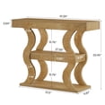 thumbnail image 2 of Tribesigns 41" Console Table for Entryway, 3-Tier Narrow Wood Sofa Table with Storage Shelves for Living Room, Hallway, Entrance, 2 of 7
