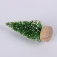 thumbnail image 4 of 12pcs Mini Christmas Tree Bottle Brush Trees Chrismas Village Trees Ornaments Mini Plastic Christmas Trees with Wooden Base for Christmas Decoration Miniature Chrismas Tree, 4 of 7