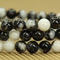 thumbnail image 4 of Angelstones Bracelet Extensible en Perles Rondes de Jaspe Zèbre Naturel 6mm 7 Pouces Unisexe, 4 of 5