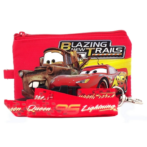 Car Red Lanyard with Detachable Coin Purse