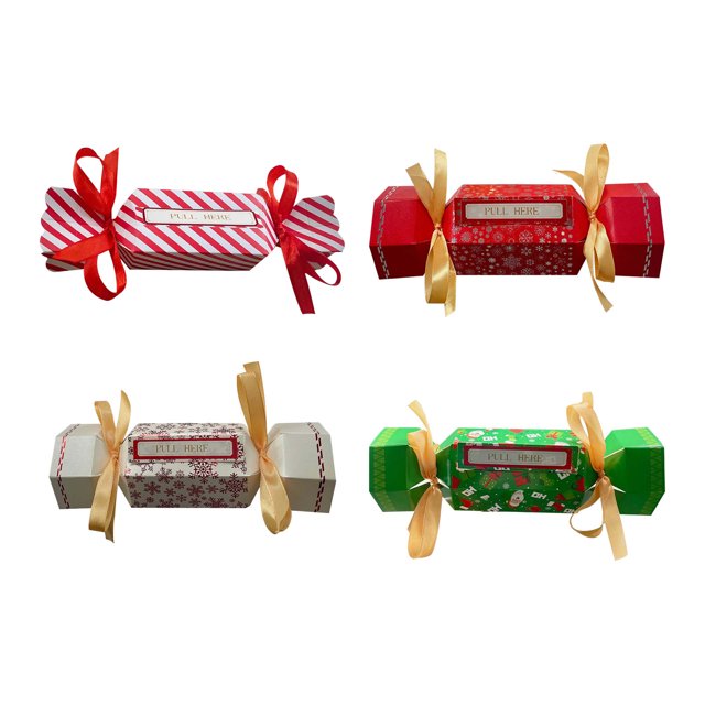 Penkiiy Christmas Surprise Money Pull Pouch, 4PCS Surprise Money Pull Pouch, Surprise Pull Out Money Gift Box, DIY Christmas Kit, Cash Gift Pouch, Christmas Party Gifts Money Box for Cash Pull