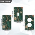 thumbnail image 7 of Yayeee Duplex Wall Plate 1-Gang 4.5"x2.7" Home Receptacle Light Switch Decorative Outlet Cover, Tiger and Peacock Pattern, 7 of 7