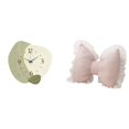 thumbnail image 1 of Reloj de pared,Reloj de pared silencioso Reloj de pared nórdico Decoración del hogar,Cojín con lazo bonito,Almohada con forma de lazo,bonito cojín decorativo con lazo,Funda de almohada con, 1 of 8