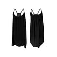 thumbnail image 4 of MAWCLOS Robe d'Été de Plage pour Femmes Col Rond Mini Robe Sans Manches Débardeur Sexy Fête Couleur Unie Couverture Noire TG, 4 of 9