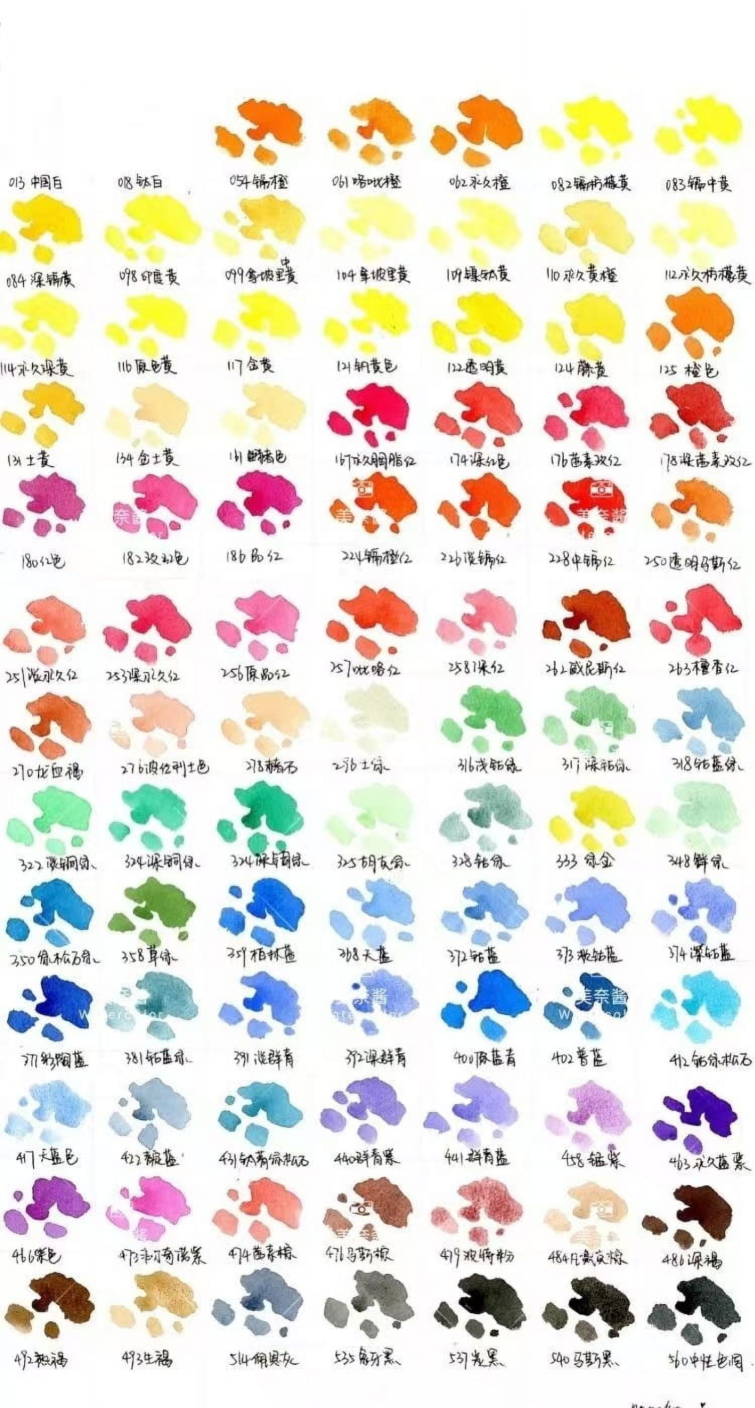MaimeriBlu Artist Watercolor Paint 90 Colors 0.5ml Split acuarela tin box Set Beginner Student Drawing pigments