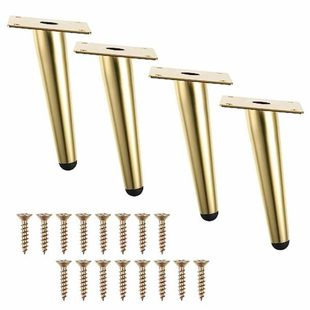 Patas de Sofá de Metal Eigraketly Carga Pesada 4 Uds Color Oro