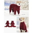 thumbnail image 5 of Thickened Fleece Dog Coat Full Body Wrap Four Leg Pet Coat For Active Pet Outdoor Actvity Breeds Indoor Home Pajamas, 5 of 9