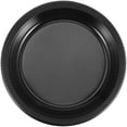 thumbnail image 5 of KINJOEK 100 Pack 9 Inch Black Round Plastic Disposable Plates for Wedding, Party, Dinner, Buffet, Dessert, 5 of 6