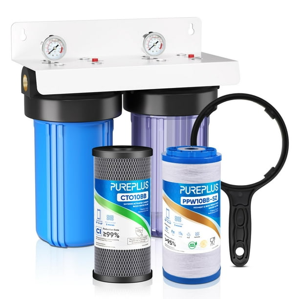 Sistema de filtración de agua PUREPLUS de 2 etapas para toda la casa