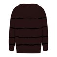 thumbnail image 4 of Pntutb moda mujer manga larga cremallera frente abierto suelta prendas de vestir exteriores blusa estampada abrigo Tops bolsillos blusa con capucha liquidación Pntutb Pntutb-6492, 4 of 5