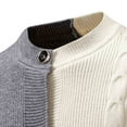 thumbnail image 6 of Betivan Mens Cable Knit Cardigan Open Front Sweater Casual Long Sleeve Button Coats Outerwear, 6 of 9