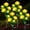 Yellow, variant on 4 Pack Solar Rose Flower Lights, Outdoor Solar Garden Lights, LED Waterproof Solar Lights for Pathway Patio Yard Decor, Red