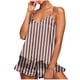 thumbnail image 2 of Conjunto de pijama de poliéster con tirantes finos y estampado de moda para mujer, 2 of 8