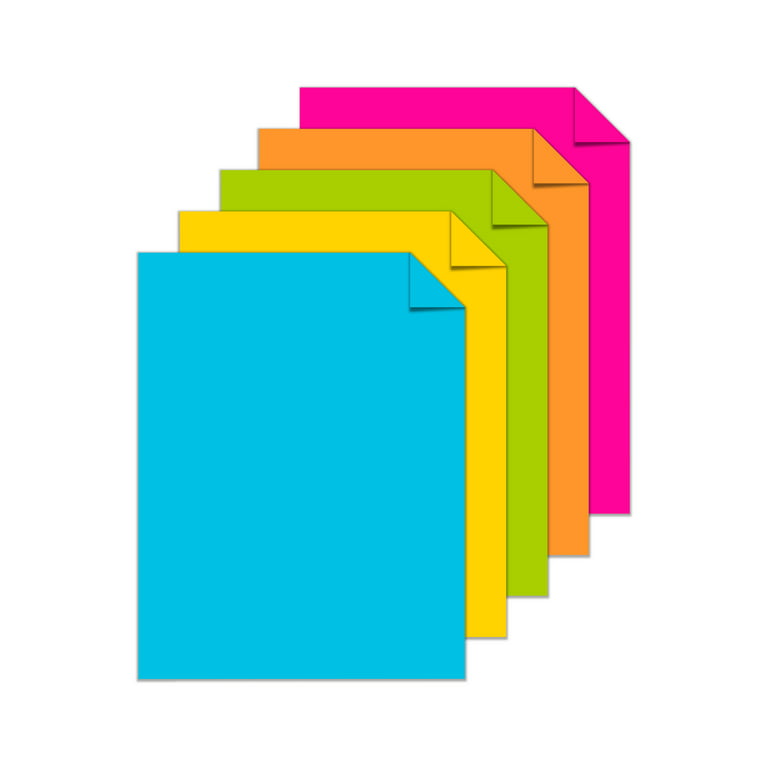 Astrobrights Colored Cardstock, 8.5 x 11, 65 lb./176 gsm, Bright  Assortment, 50 Sheets
