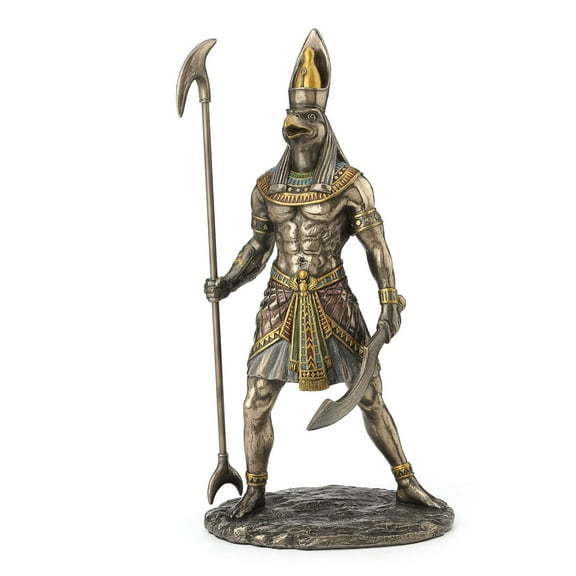 wu Horus Egyptian God Holding Scepter Statue