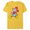 Yellow, variant on Disney Mickey Mouse Wild Colors Retro Vintage Walking Pose - Short Sleeve Blended T-Shirt for Adults - Customized-Ocean Blue