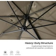 thumbnail image 6 of HOMPUS 9-12FT Cantilever Patio Umbrella 360°Rotation Rectangular Outdoor Umbrella, 6 of 7