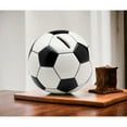 thumbnail image 2 of Ceramic Soccer Piggy Bank, Home Décor, Gift for Him, Gift for Dad, Gift for Son, Kid's Room Décor, Game Room Decor, 2 of 3