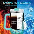 thumbnail image 6 of 40 oz Tumbler with Handle Holographic Glitter Leopard 40oz Tumbler with Lid Straw Double Insulated Travel Coffee Mug, 6 of 6