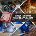 thumbnail image 6 of VEVOR Welding Screen with Frame, 6' x 6' Welding Curtain Screen, Flame-Resistant Vinyl Welding Protection Screen on 4 Swivel Wheels (2 Lockable), Moveable & Professional for Workshop/Industrial,Red, 6 of 9