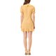 thumbnail image 3 of Vestido de cuadros con cuello Peter Pan de ruffle de INSPIRE CHIC para mujer S Amarillo, 3 of 5
