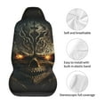 thumbnail image 5 of Pofeuu Metal Evil Skull Print Automotive Car Seat Covers Flat Cloth Full Set Seat Covers,Car Seat Covers front seats for Cars Trucks and SUVs(Two packs), 5 of 7