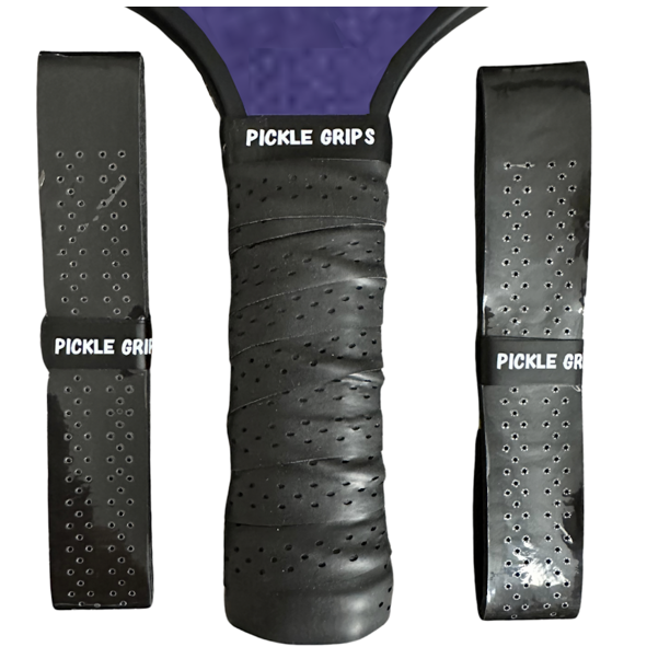 Pickle Grips Pickleball Paddle Grip Tape Black Replacement Grip Wrap