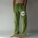 thumbnail image 1 of Puntoco Pantalones casuales largos para hombre, pantalones casuales con estampado de moda para hombre, cintura elástica con bolsillos, pantalones deportivos, 1 of 4